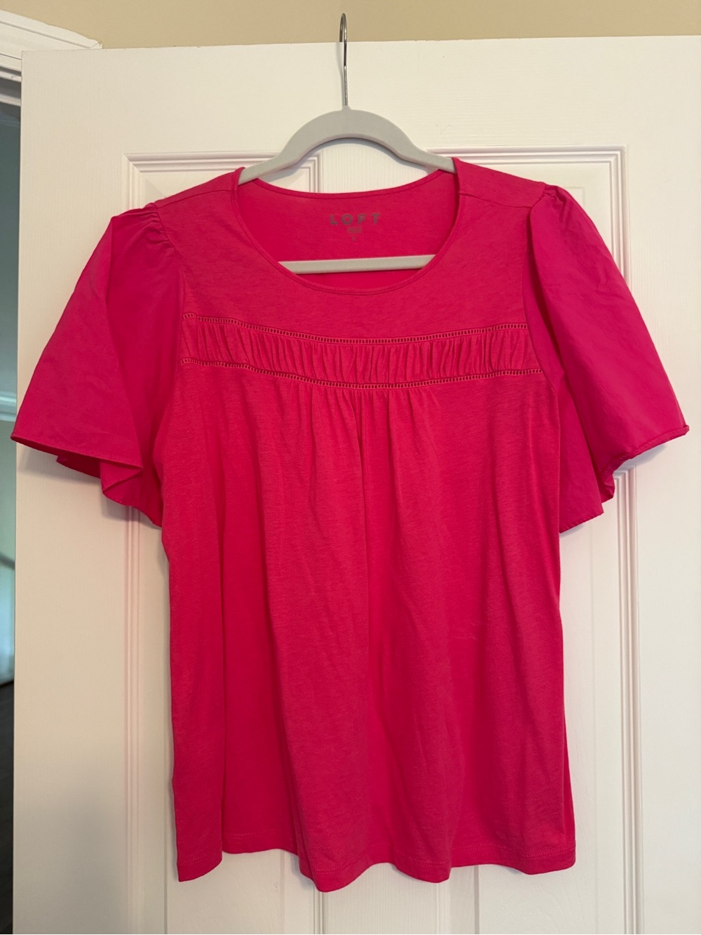 LOFT Pink Short Sleeve Top